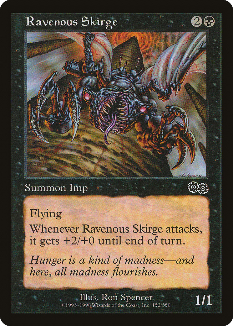 Ravenous Skirge (USG-152) [Urza's Saga]