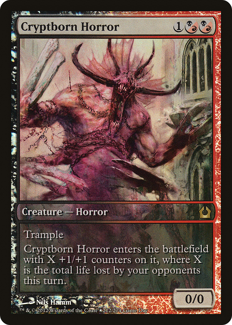 Cryptborn Horror (GAME-212) [Return to Ravnica Promos] Foil
