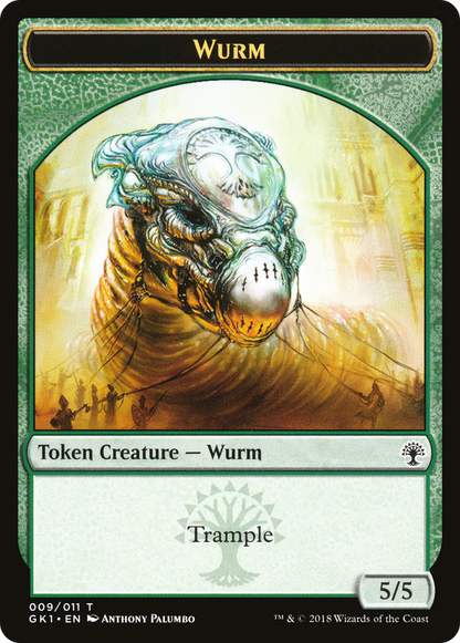 Saproling // Wurm Double-Sided Token (GR1-8 // 9) [GRN Guild Kit Tokens]