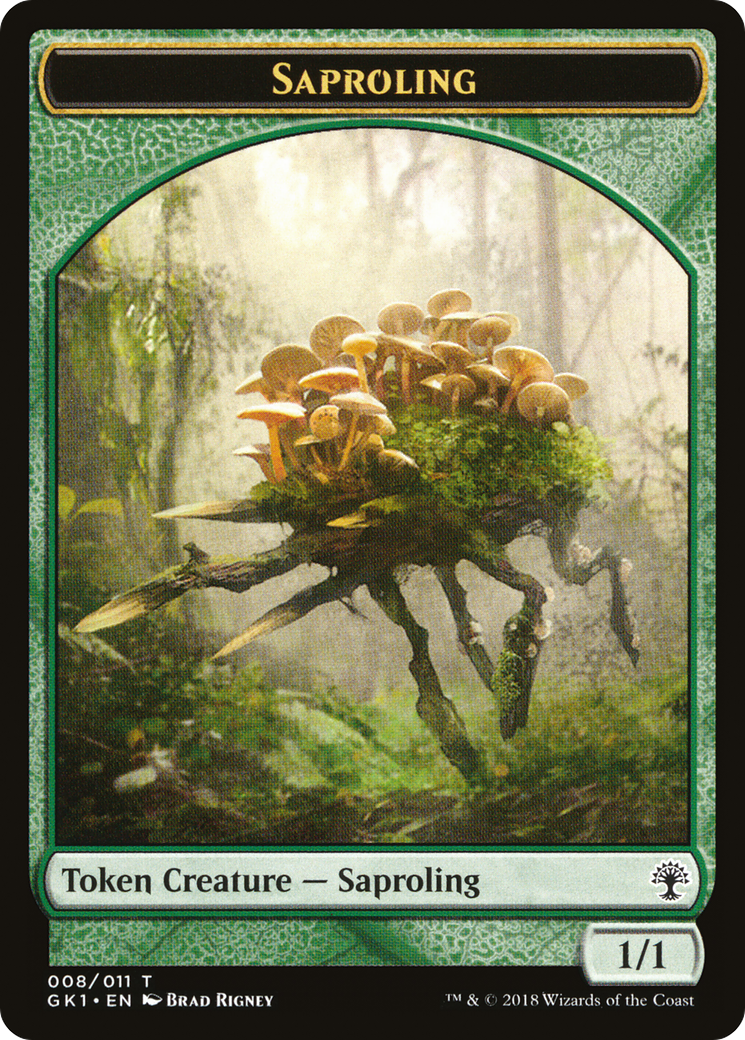 Saproling // Wurm Double-Sided Token (GR1-8 // 9) [GRN Guild Kit Tokens]