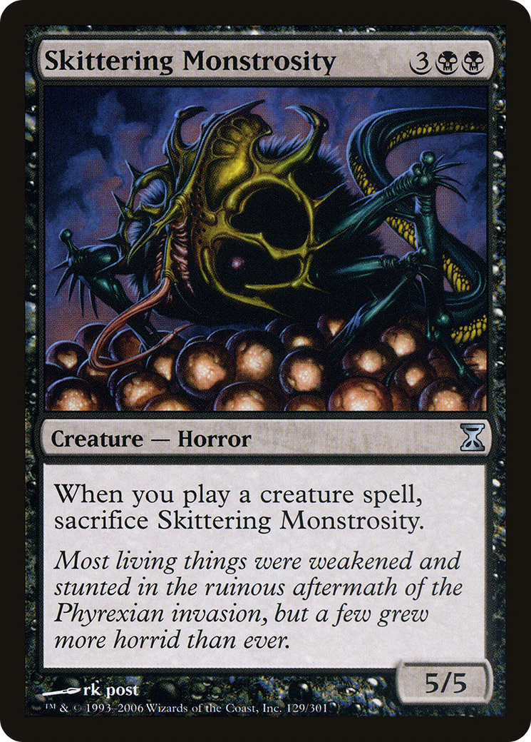 Skittering Monstrosity (TSP-129) [Time Spiral] Foil