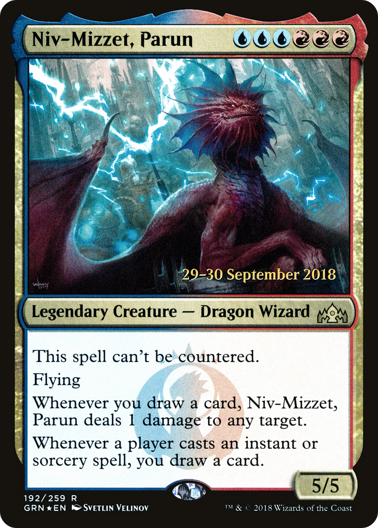 Niv-Mizzet, Parun (PRE-192S) [Guilds of Ravnica Promos] Foil