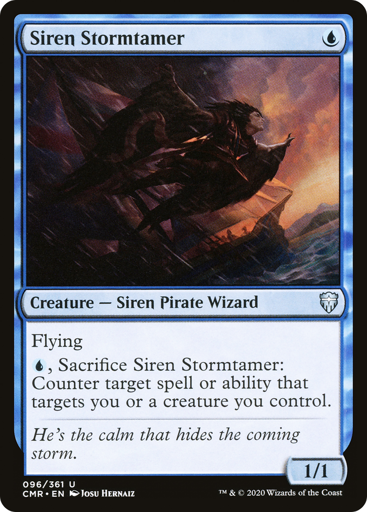 Siren Stormtamer (CMR-096) [Commander Legends] Foil