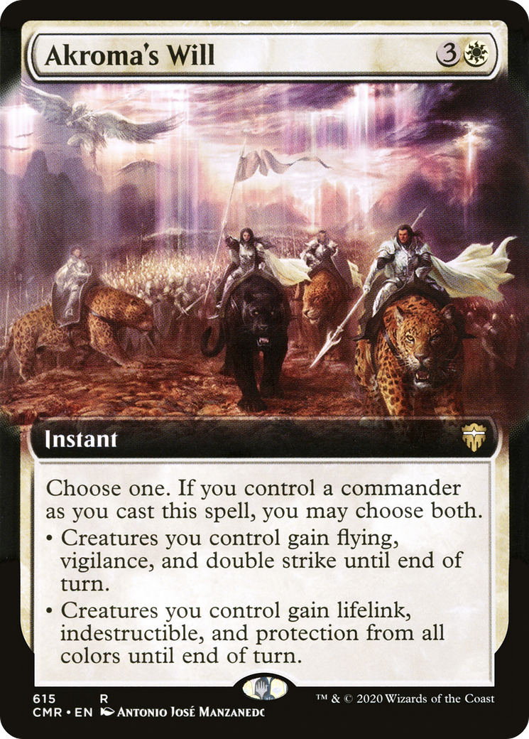 Akroma's Will (Extended Art) (CMR-615) [Commander Legends]