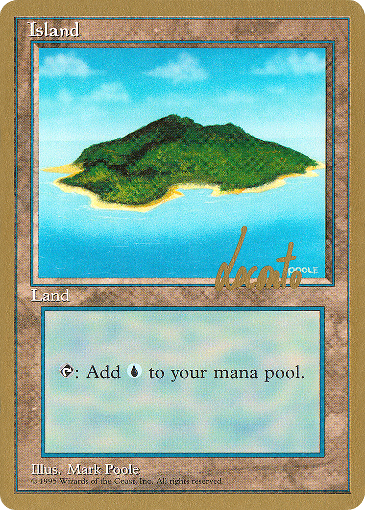 Island (A) - 1996 Michael Loconto (4ED) [Pro Tour Collector Set]