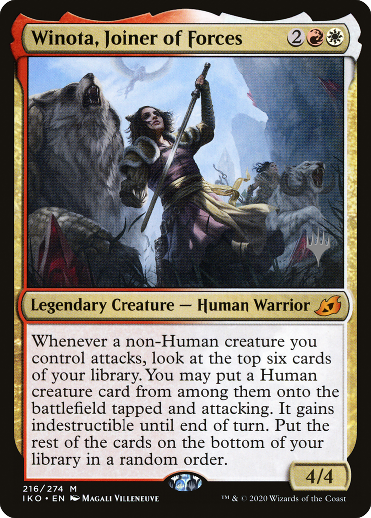 Winota, Joiner of Forces (PPIKO-216) [Promo Pack: Ikoria: Lair of Behemoths Promos]