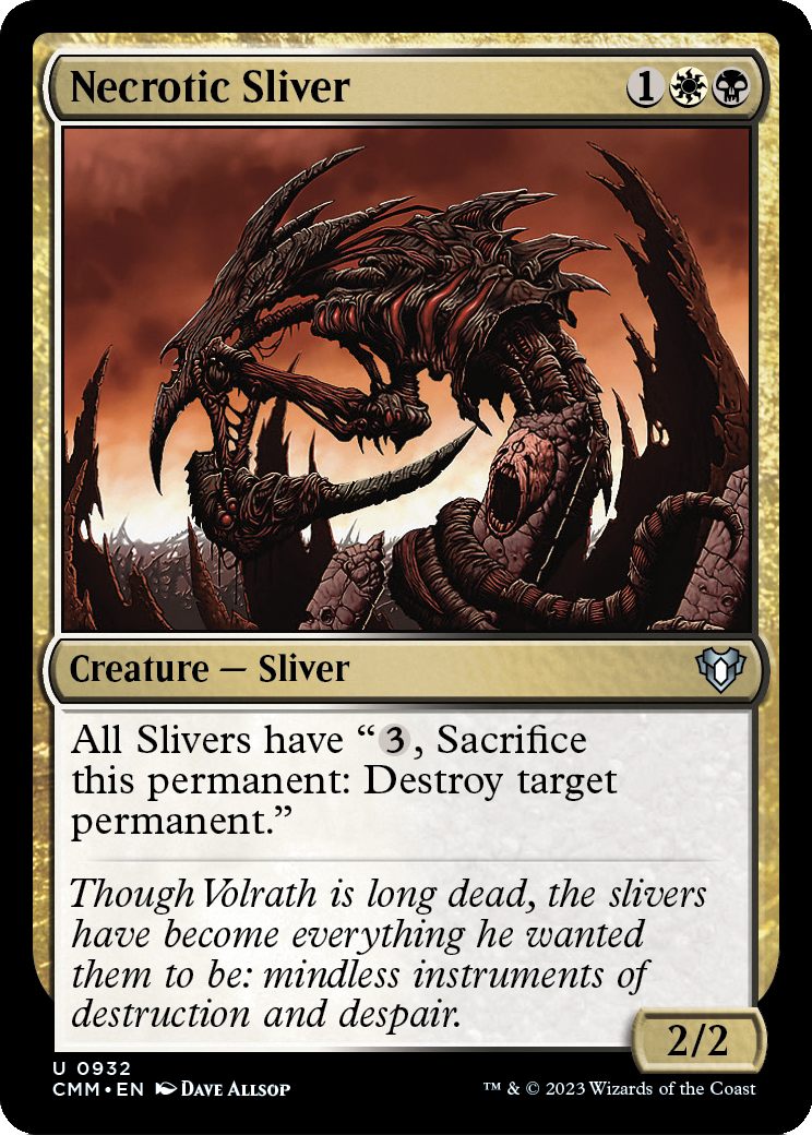 Necrotic Sliver (CMM-932) [Commander Masters]