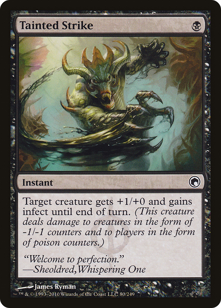 Tainted Strike (SOM-080) [Scars of Mirrodin] Foil