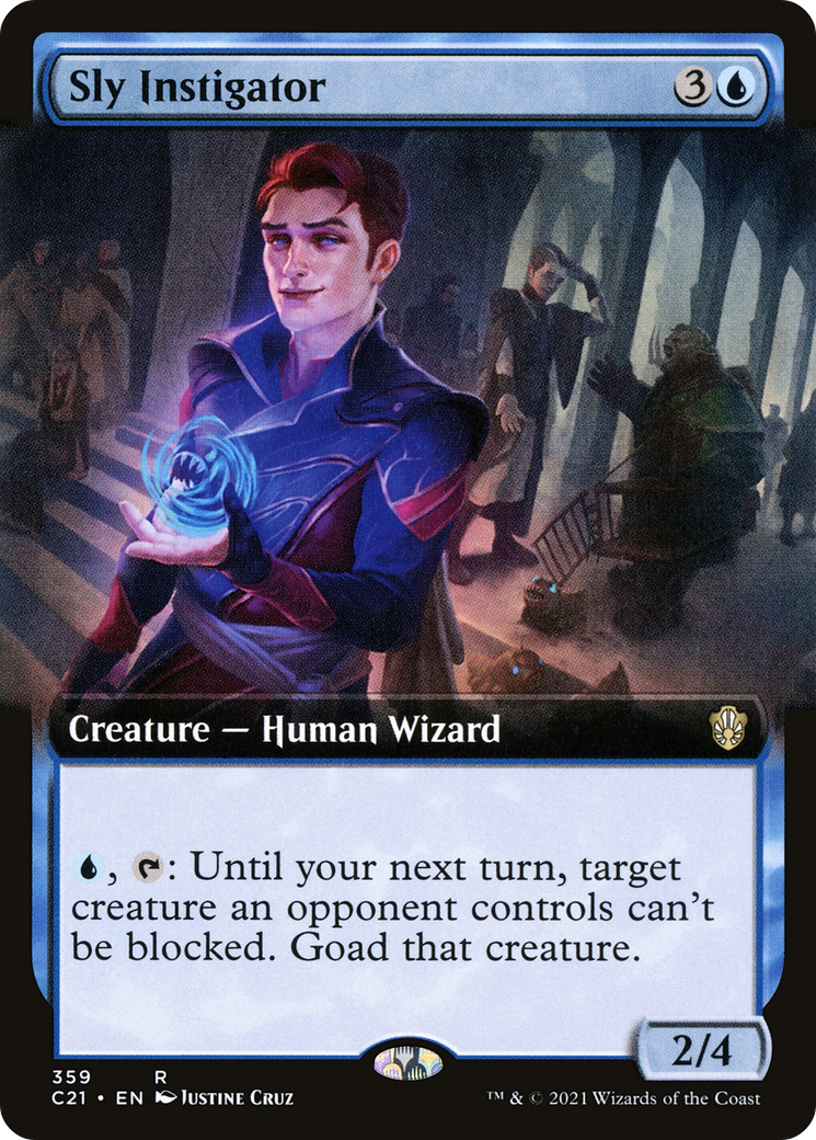 Sly Instigator (Extended Art) (C21-359) [Commander 2021]