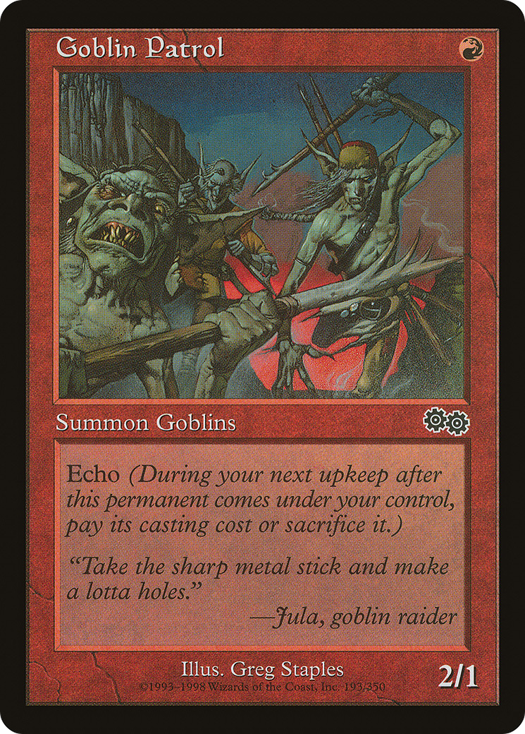 Goblin Patrol (USG-193) [Urza's Saga]