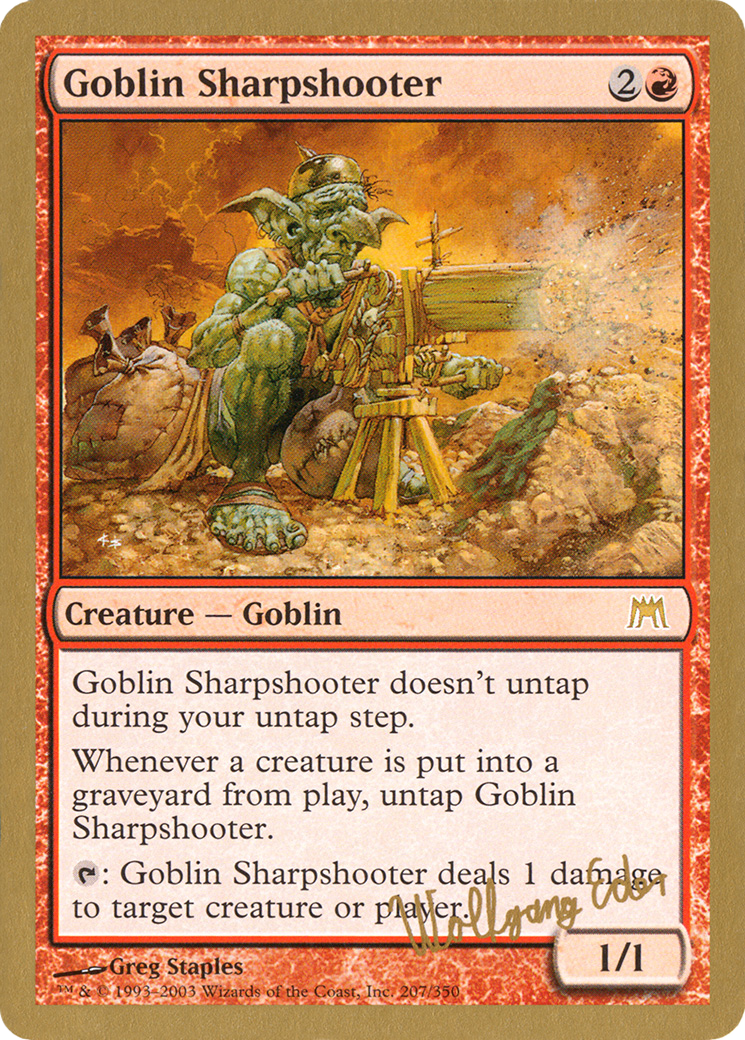 Goblin Sharpshooter - 2003 Wolfgang Eder (ONS) [World Championship Decks 2003]