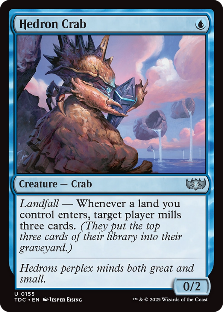 Hedron Crab (TDC-155) [Commander: Tarkir: Dragonstorm]