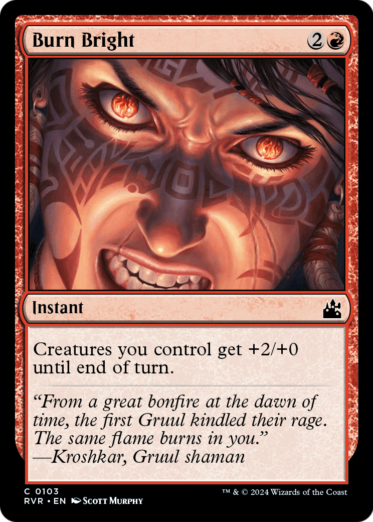 Burn Bright (RVR-103) [Ravnica Remastered] Foil