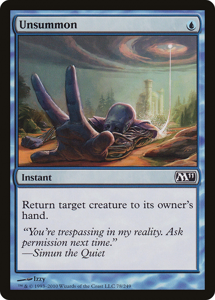 Unsummon (M11-078) [Magic 2011]