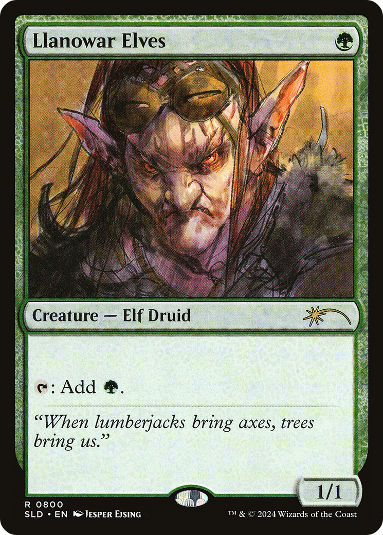 Llanowar Elves (SLD-800) [Secret Lair Drop] Foil