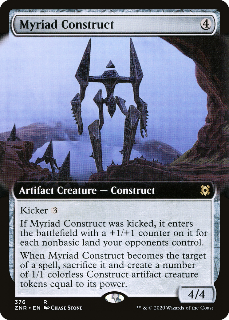 Myriad Construct (Extended Art) (ZNR-376) [Zendikar Rising] Foil
