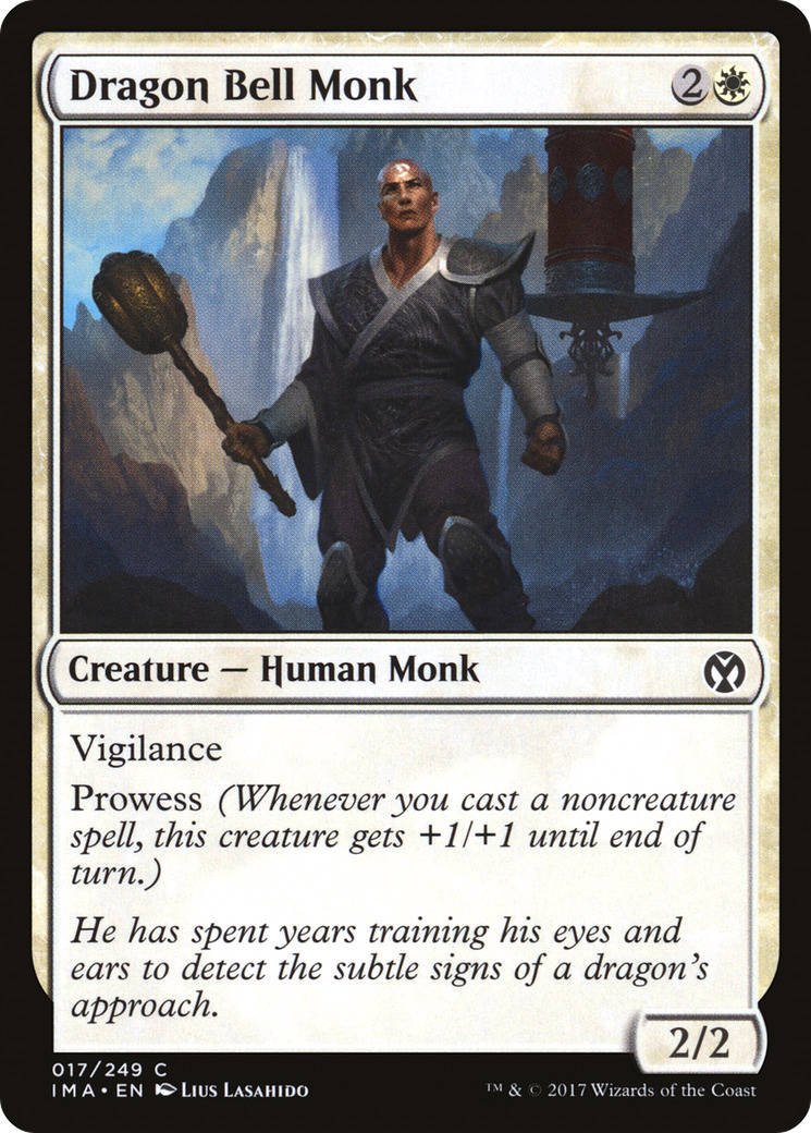 Dragon Bell Monk (IMA-017) [Iconic Masters] Foil