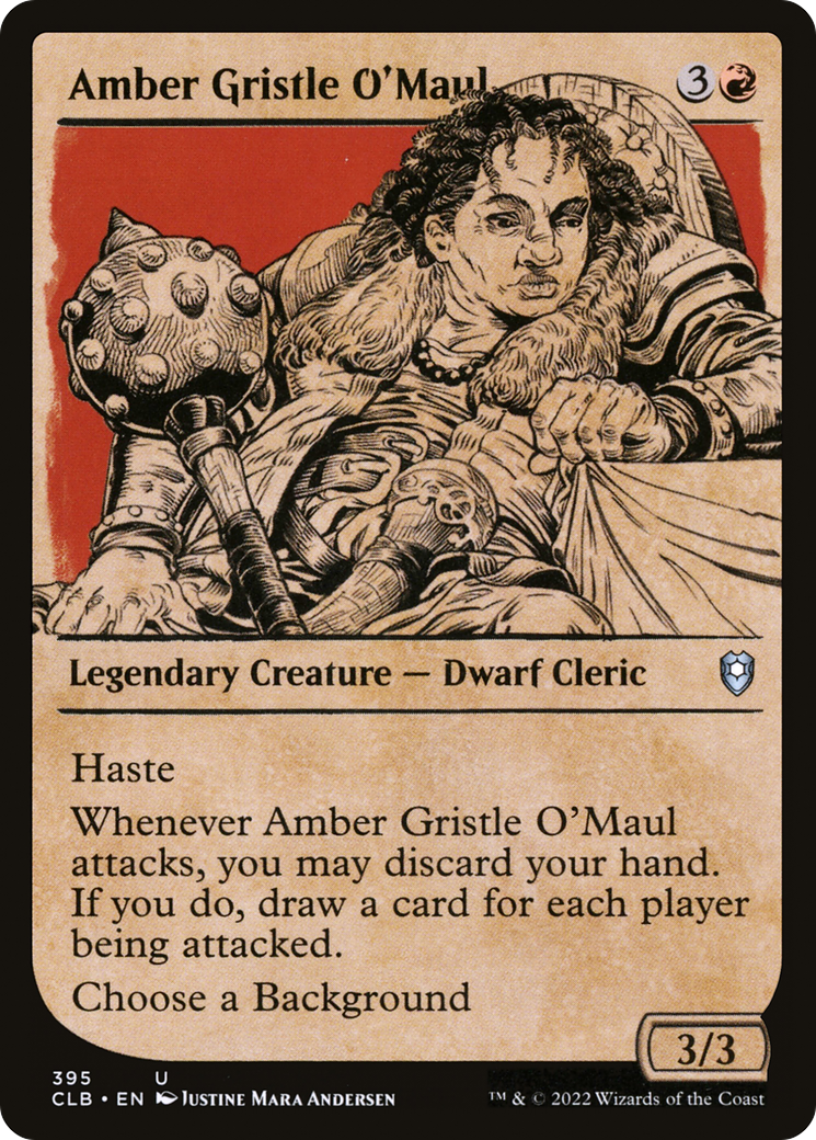 Amber Gristle O'Maul (Showcase) (CLB-395) [Commander Legends: Battle for Baldur's Gate]