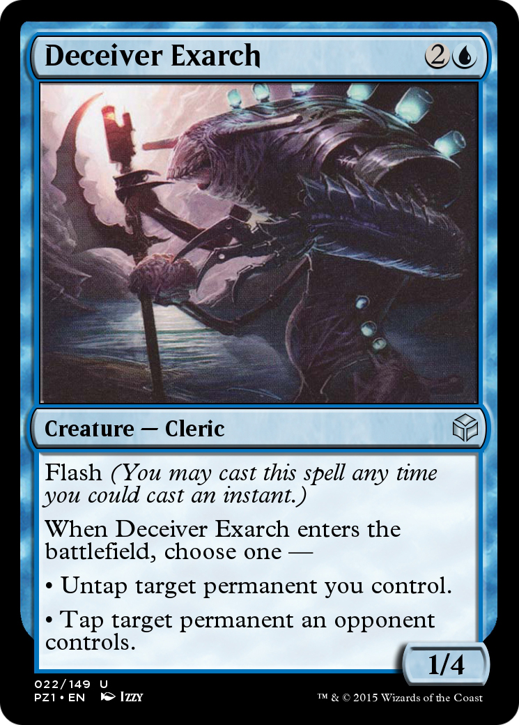 Deceiver Exarch (PZ1-022) [Legendary Cube Prize Pack] Foil