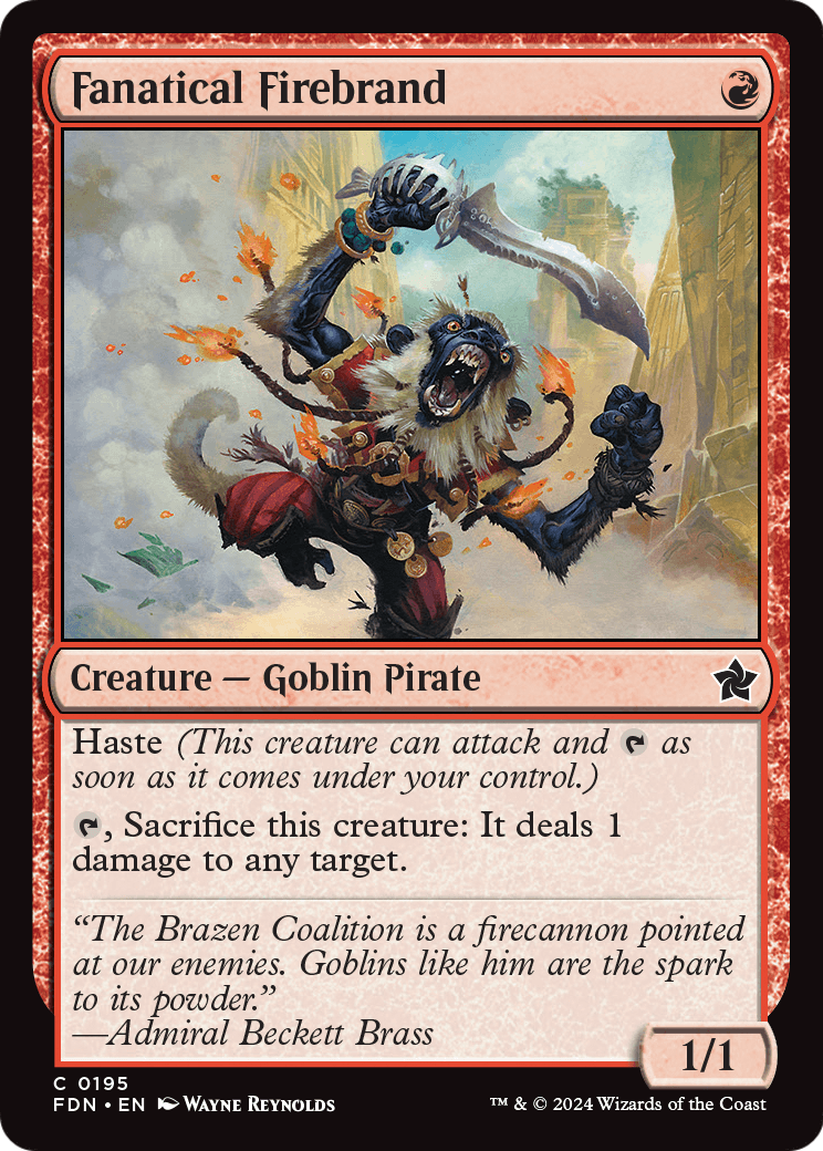 Fanatical Firebrand (FDN-195) [Foundations]