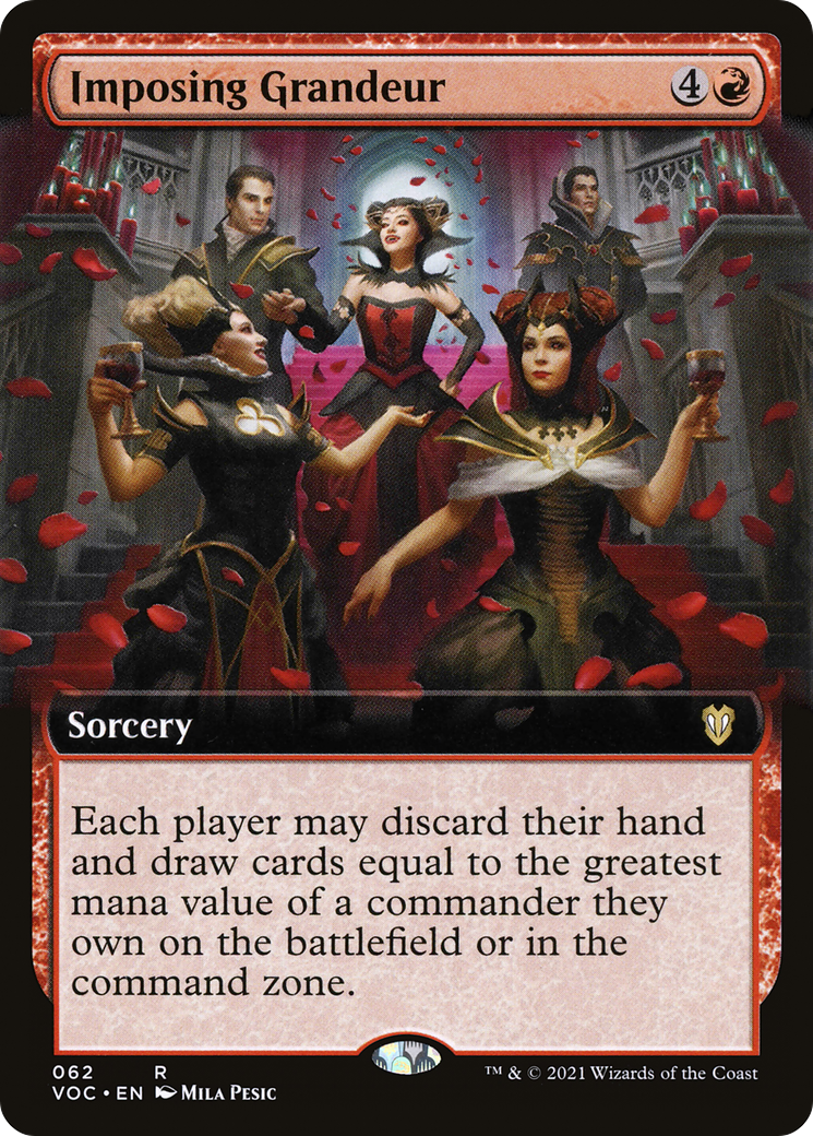 Imposing Grandeur (Extended Art) (VOC-062) [Crimson Vow Commander]