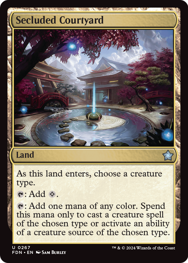 Secluded Courtyard (FDN-267) [Foundations] Foil