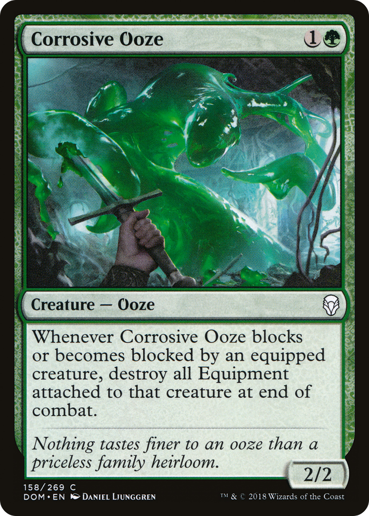 Corrosive Ooze (DOM-158) [Dominaria] Foil