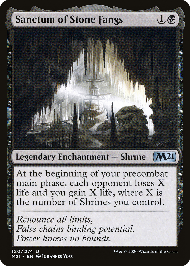 Sanctum of Stone Fangs (M21-120) [Core Set 2021] Foil