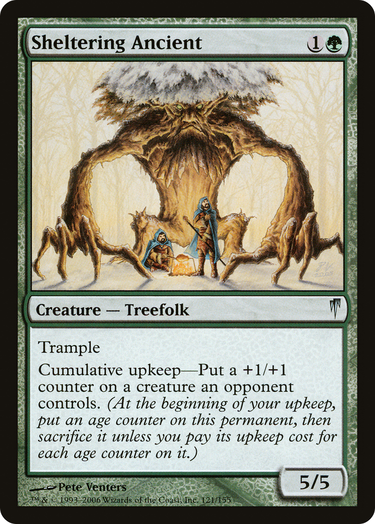Sheltering Ancient (CSP-121) [Coldsnap] Foil