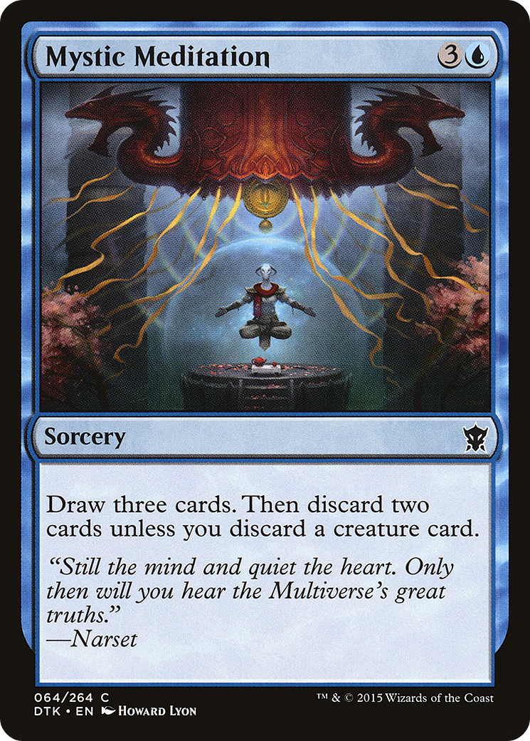 Mystic Meditation (DTK-064) [Dragons of Tarkir] Foil
