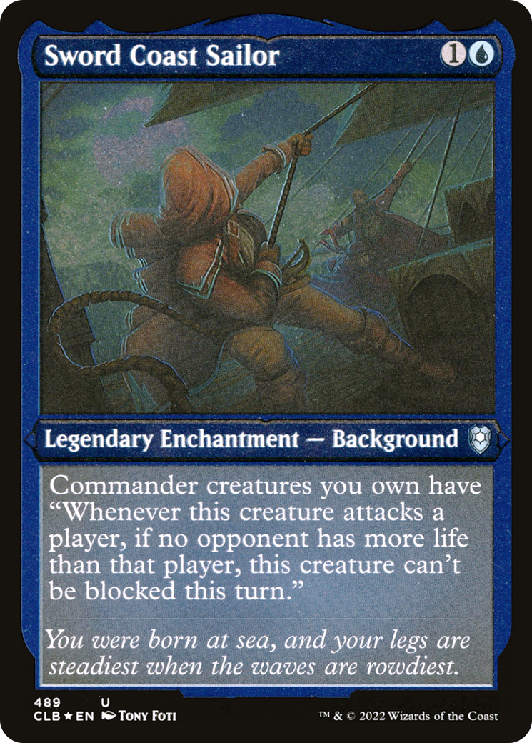 Sword Coast Sailor (Foil Etched) (CLB-489) [Commander Legends: Battle for Baldur's Gate] Foil