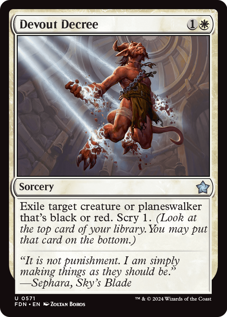 Devout Decree (FDN-571) [Foundations]