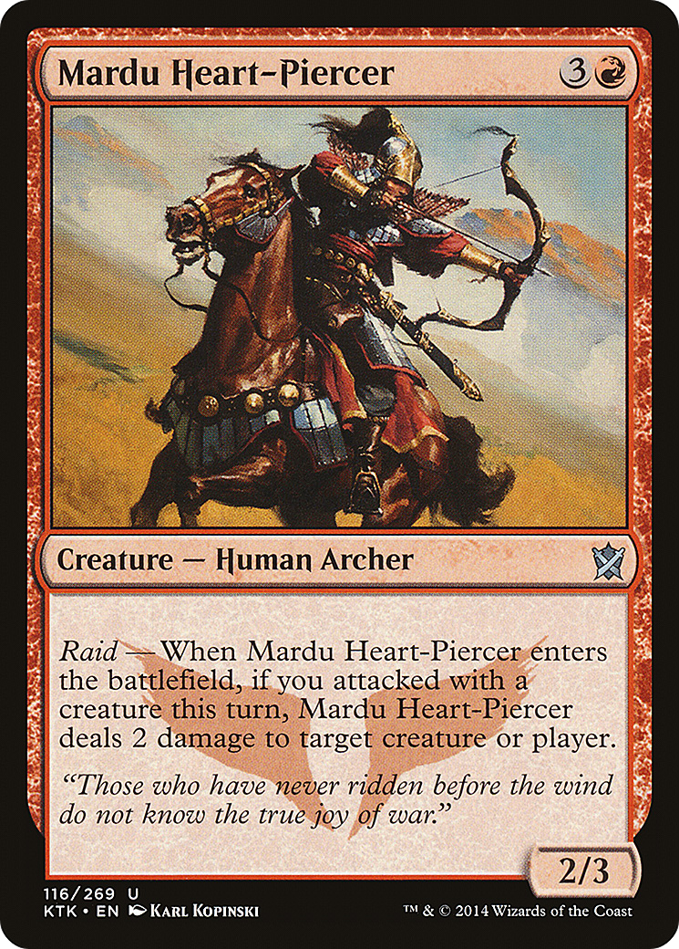 Mardu Heart-Piercer (KTK-116) [Khans of Tarkir] Foil