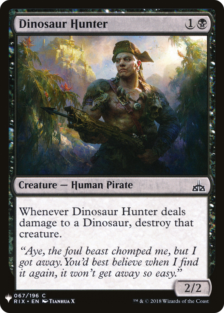 Dinosaur Hunter (LIST-RIX-67) [The List]