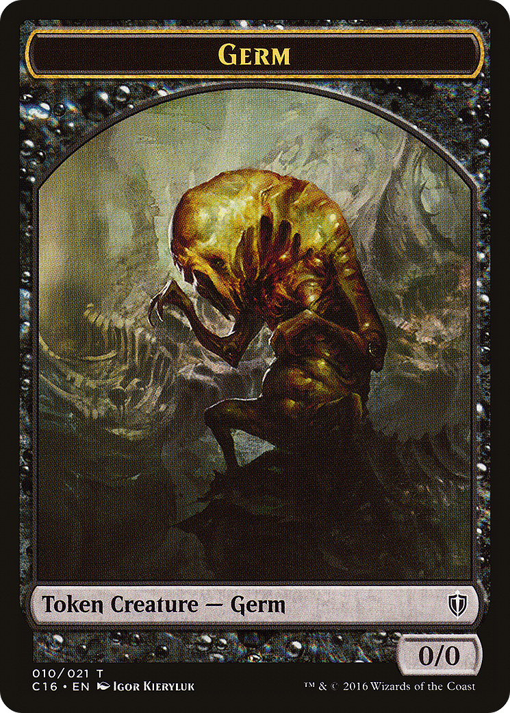 Germ // Spirit (006) Double-Sided Token (C16-10 // 6) [Commander 2016 Tokens]