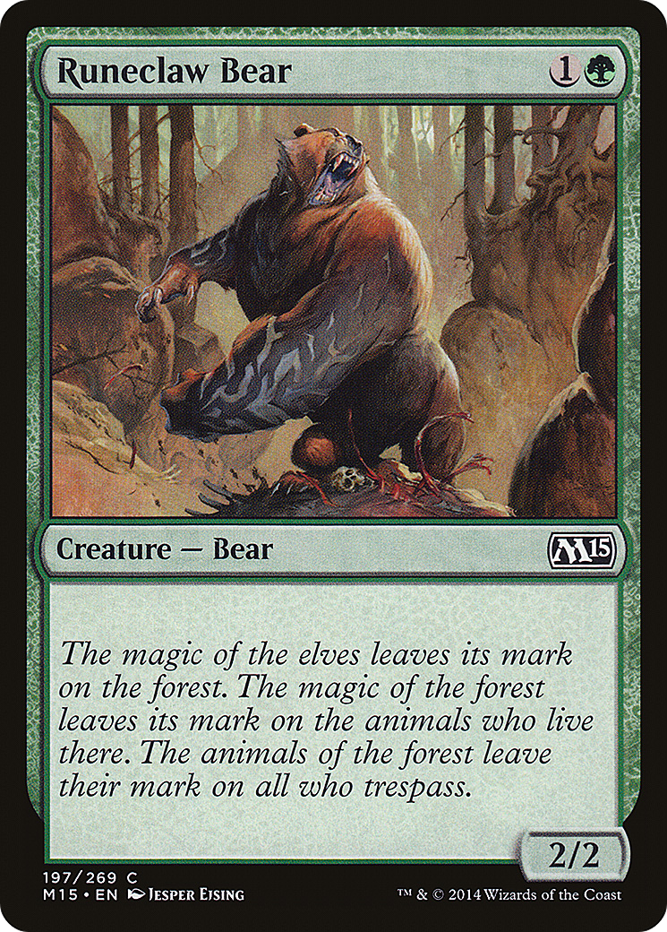 Runeclaw Bear (M15-197) [Magic 2015]