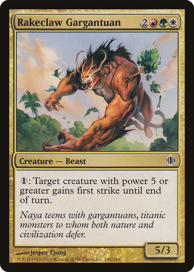 Rakeclaw Gargantuan (ALA-186) [Shards of Alara] Foil
