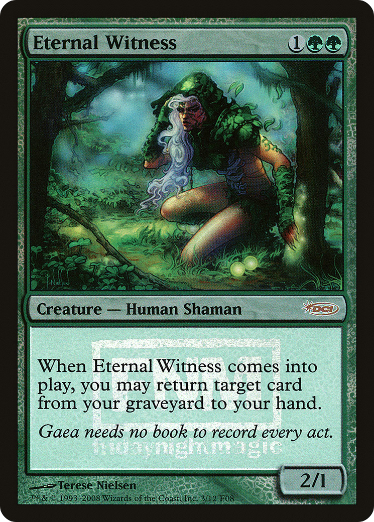 Eternal Witness (FNM-003) [Friday Night Magic 2008] Foil