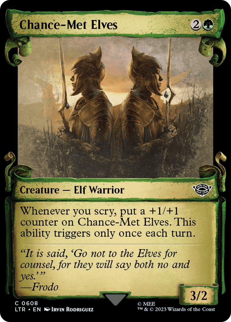 Chance-Met Elves (Showcase Scrolls) (LTR-608) [The Lord of the Rings: Tales of Middle-earth]