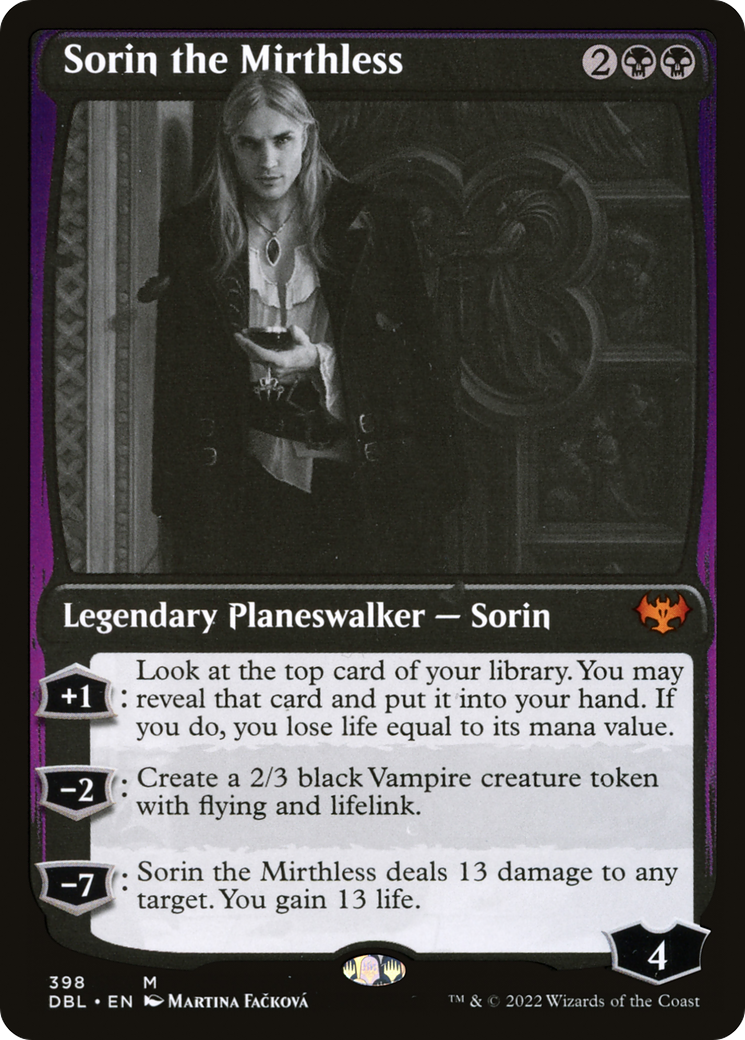 Sorin the Mirthless (DBL-398) [Innistrad: Double Feature]