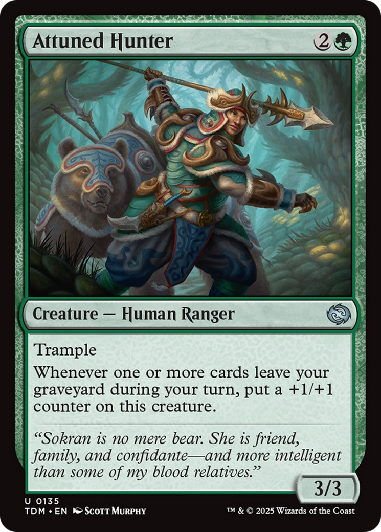 Attuned Hunter (TDM-135) [Tarkir: Dragonstorm]