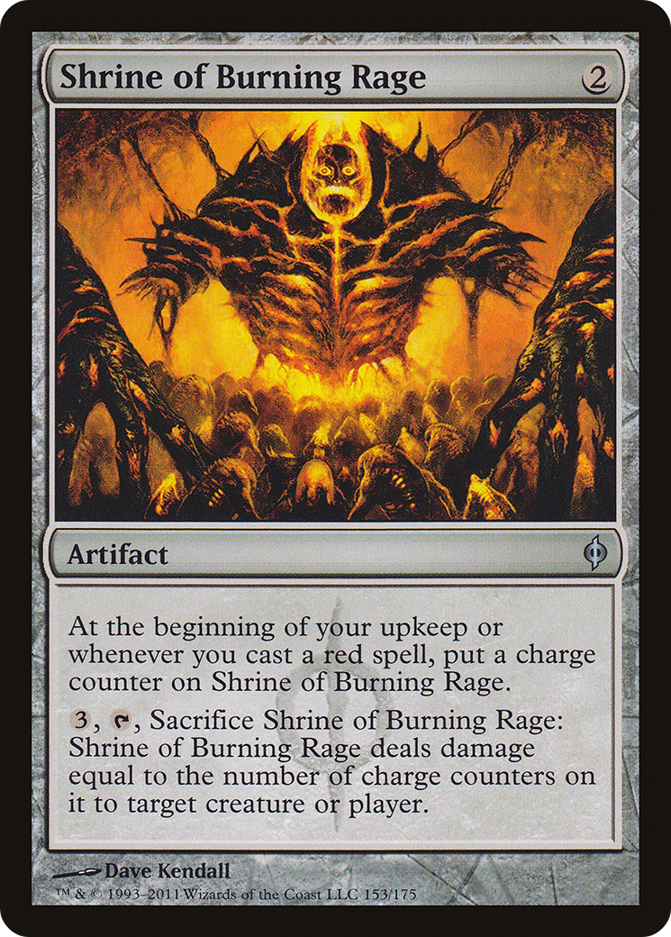 Shrine of Burning Rage (NPH-153) [New Phyrexia] Foil