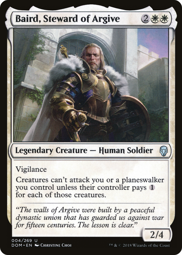 Baird, Steward of Argive (DOM-004) [Dominaria] Foil