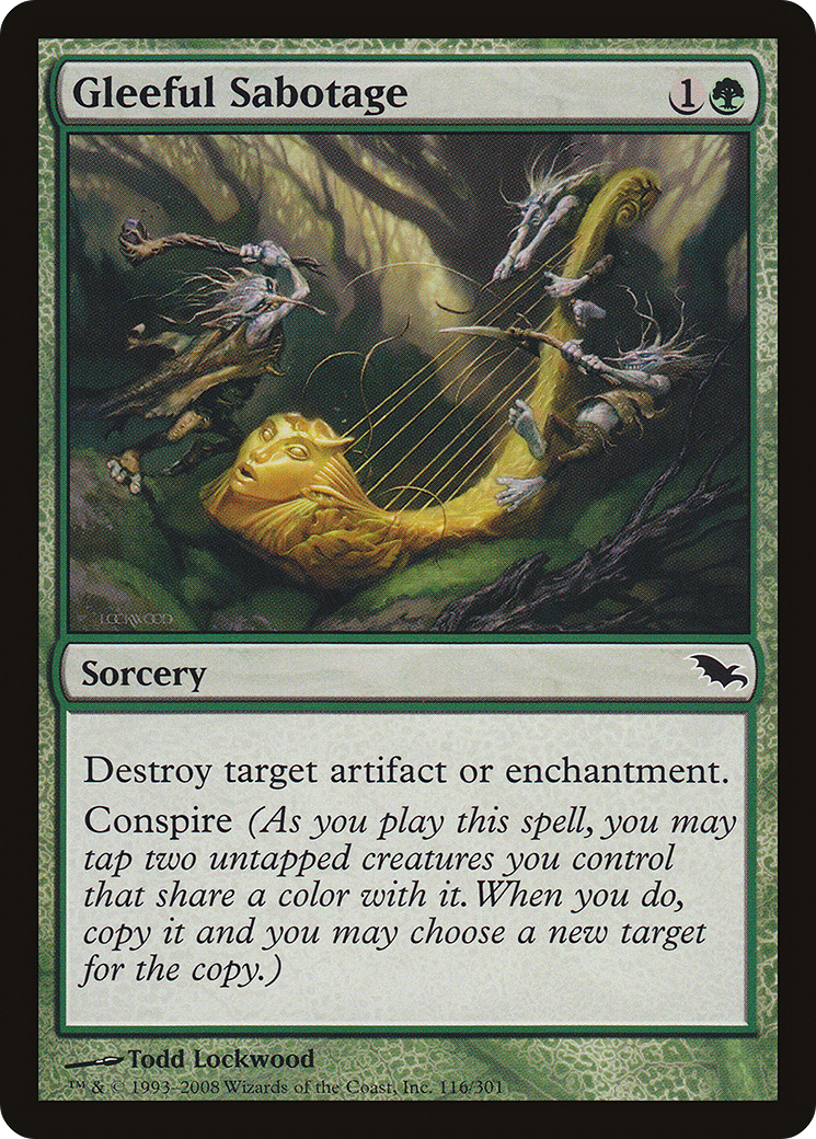 Gleeful Sabotage (SHM-116) [Shadowmoor] Foil
