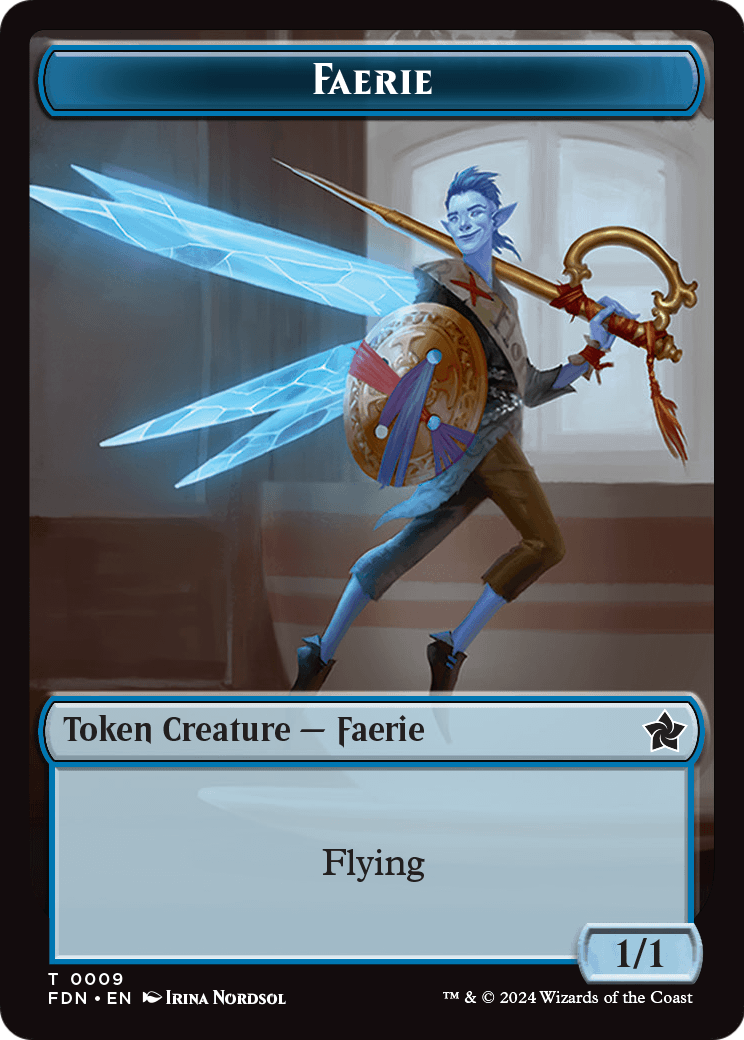 Faerie (TFDN-009) [Foundations Tokens] Foil