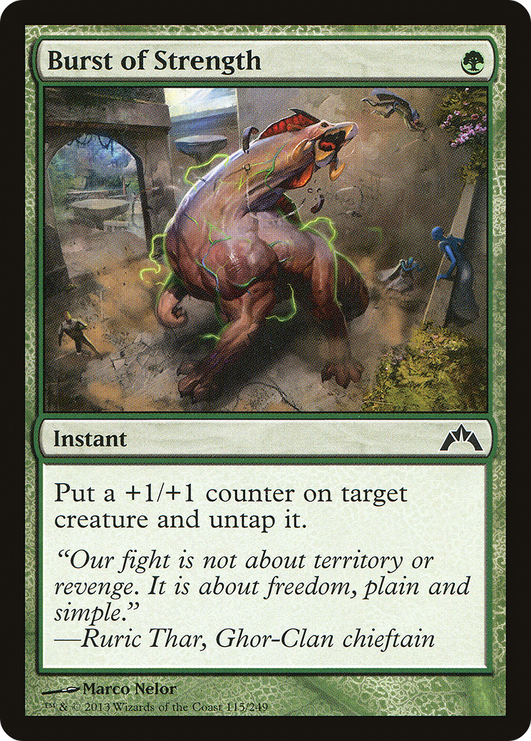 Burst of Strength (GTC-115) [Gatecrash] Foil
