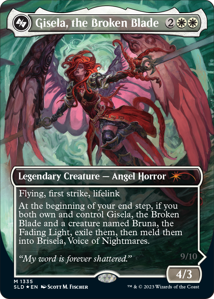 Gisela, the Broken Blade (SLD-1335) (Borderless) [Secret Lair Drop] Foil