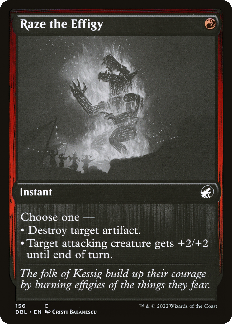Raze the Effigy (DBL-156) [Innistrad: Double Feature]