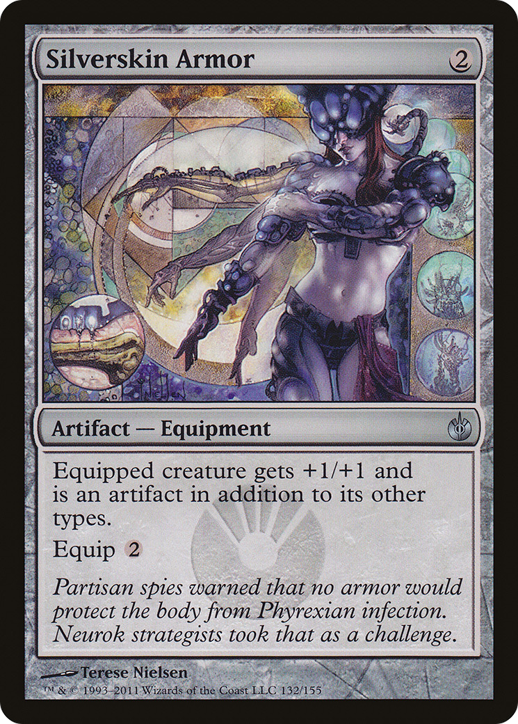 Silverskin Armor (MBS-132) [Mirrodin Besieged] Foil