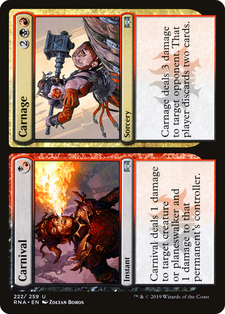 Carnival // Carnage (RNA-222) [Ravnica Allegiance]